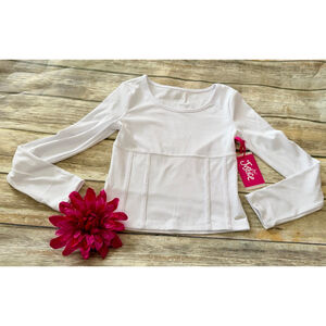 JUSTICE LONG SLEEVE TOP-SIZE MEDIUM